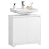 SoBuy BZR108-II-W Umyvadlová skříňka Skříňka pod umyvadlo Koupelnová skříňka Koupelnový nábytek Bílá 60x60x30cm