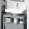 SoBuy FRG128-II-SG Skříňka pod umyvadlo Koupelnová skříňka Koupelnový nábytek Šedá 60x60x30cm