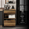SoBuy FKW118-PF Servírovací vozík Kuchyňský vozík Barový vozík Vintage 60x90x45cm