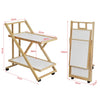 SoBuy FKW52-WN Skládací servírovací vozík Boční vozík Kuchyňský vozík 35 x 81 x 70 cm