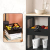 SoBuy FKW79-SCH Kuchyňský vozík Servírovací vozík Černý 67 x 84,5 x 37 cm
