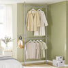 SoBuy FRG109-II-HG Teleskop Kleiderständer, robuster Kleiderstange, verstellbarer offener Kleiderschrank für Schlafzimmer, Garderobenständer, Grau