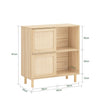 SoBuy FSB87-N Sideboard s posuvnými dveřmi Kuchyňská skříň Odkládací skříňka Nízká komoda Přírodní