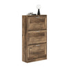 SoBuy FSR137-L-F Sklápěč bot Botník s 3 klapkami Úzký botník 60x115x23cm