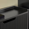 SoBuy FSR177-H-SCH Výklopník na boty se 3 klapkami Botník úzký Botník se 3 policemi Komoda na boty Botník černý WD cca 50x130x19cm