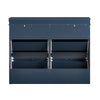 SoBuy FSR79-B Lavice se 4 zásuvkami Botník Lavička na boty Modrá 104x83x24cm