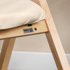 SoBuy FST40-Wx2, Sada 2 skládacích dřevěných židlí, ergonomické polstrované kuchyňské a jídelní židle, skládací židle na balkon a do kanceláře, ideální do kuchyně, na balkon, do zahrady, na kempování, bílá