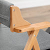 SoBuy FST98-HG skládací židle z dřeva s polstrováním – skládací, již sestavená jídelní a kuchyňská židle, polstrovaná dřevěná židle pro hosty, kancelář, balkon, svatbu nebo zahradu, šetří místo, šedá
