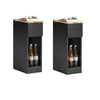 SoBuy FBT111-SCHx2 Noční stolek set 2 ks Rozkládací stolek Odkládací stolek Úzký telefonní stolek Černá 20x60x35cm