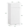 SoBuy BZR110-W Prádelní skříň Koš na prádlo Koupelnová skříňka Koupelnový nábytek Bílá 40x86x39cm