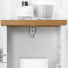 SoBuy BZR85-W Stojící držák toaletního papíru Boční skříňka Koupelnový nábytek Bílá-příroda 20x75x18cm