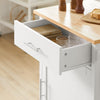 SoBuy FKW102-WN Kuchyňský vozík Servírovací vozík Boční vozík Bílá-přírodní 68x90x46cm