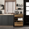 SoBuy FKW118-PF Servírovací vozík Kuchyňský vozík Barový vozík Vintage 60x90x45cm