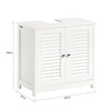 SoBuy FRG237-W Skříňka pod umyvadlo Koupelnováskříňka Bílá60x58x34cm