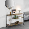 SoBuy FSB35-PF Vintage konzolový stolek Boční stolek Odkládací stolek Přírodní/Černá 120x80x30cm