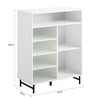 SoBuy FSB61-W Botník Příborník Komoda Boční skříňka Úložná skříň Bílá 70x90x34cm