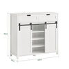 SoBuy FSB74-W Kuchyňská skříňka Příborník Úložná skříň Komoda Bílá 104x93x35cm