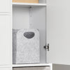 SoBuy FSR107-W Botník se 3 klopami a 1 dvířky Botník s taburetem Bílý 95x121x30cm