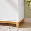 SoBuy FSR117-W Lavice na boty se sedákem Lavice s úložným prostorem Lavice do předsíně Botník Botník s lavicí 90x46x34cm