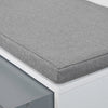 FSR37-W Lavice s polštářem sedací Lavice Skříňka na boty Šatna lavice Bílá 80x46x35cm
