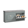 SoBuy FSR64-HG Sedák Lavice s podsedákem Lavice na boty Světle šedá 104x51x24cm