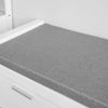 SoBuy FSR74-W detail zásuvky a povrchu MDF E1 – bílá úprava