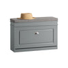 SoBuy FSR82-L-HG Botník Lavice s botníkem Světle šedý 75x51x24cm