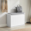 SoBuy FSR98-W Botník s klapkou Lavice s podsedákem Komoda Bílá 62x46x26cm