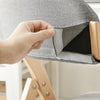 SoBuy FST92-Nx2 Skládací židle, čalouněné dřevo, sada 2 kusů - ergonomická kuchyňská a jídelní židle, skládací a prostorově úsporná, kompletně smontovaná, do kuchyně, na balkon, do kanceláře, světle šedá 47,5 x 77 x 59 cm