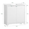 SoBuy BZR108-II-W Umyvadlová skříňka Skříňka pod umyvadlo Koupelnová skříňka Koupelnový nábytek Bílá 60x60x30cm