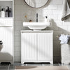 SoBuy BZR108-II-W Umyvadlová skříňka Skříňka pod umyvadlo Koupelnová skříňka Koupelnový nábytek Bílá 60x60x30cm