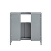 SoBuy FRG128-II-SG Skříňka pod umyvadlo Koupelnová skříňka Koupelnový nábytek Šedá 60x60x30cm