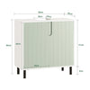 SoBuy BZR139-GR Skříňka pod umyvadlo Koupelnová skříňka Koupelnový nábytek Bílo-zelená 60x60x30cm