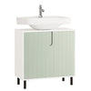 SoBuy BZR139-GR Skříňka pod umyvadlo Koupelnová skříňka Koupelnový nábytek Bílo-zelená 60x60x30cm