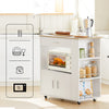 SoBuy FKW113-WN Servírovací vozík Kuchyňský vozík Kuchyňský ostrůvek Bílý 75x83x46cm
