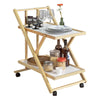SoBuy FKW52-WN Skládací servírovací vozík Boční vozík Kuchyňský vozík 35 x 81 x 70 cm