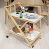 SoBuy FKW52-WN Skládací servírovací vozík Boční vozík Kuchyňský vozík 35 x 81 x 70 cm