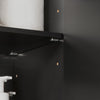 SoBuy FRG231-L-SCH Nástěnná skříň do kuchyně/koupelny se 3 dveřmi černá