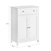 SoBuy FRG238-W Koupelnová komoda, koupelnová skříňka, příborník, předsíňka, bílá 60x87x35cm