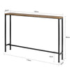 SoBuy FSB19-XL-N Konzolový stolek Boční stolek Odkládací stolek Přírodní 120x80x20cm
