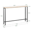 SoBuy FSB19-XL-Z Konzolový stolek Boční stolek Odkládací stolek 120x80x20cm