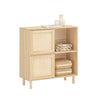 SoBuy FSB87-N Sideboard s posuvnými dveřmi Kuchyňská skříň Odkládací skříňka Nízká komoda Přírodní