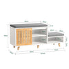 SoBuy FSR125-WN Lavice na boty s podsedákem Botník Taburet 101x46x35 cm