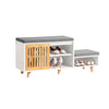 SoBuy FSR125-WN Lavice na boty s podsedákem Botník Taburet 101x46x35 cm