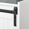 SoBuy FSR133-K-W Lavice na boty se sedátkem Skříňka na boty s posuvnými dveřmi Komoda na boty Úzký botník WD cca 90x46x35cm Bílá barva