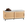 SoBuy FSR154-N Lavice na boty Lavice do předsíně Truhla na boty Lavice Sedací komodaPřírodní 110 x 49 x 40 cm