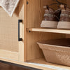 SoBuy FSR154-N Lavice na boty Lavice do předsíně Truhla na boty Lavice Sedací komodaPřírodní 110 x 49 x 40 cm