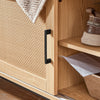 SoBuy FSR154-N Lavice na boty Lavice do předsíně Truhla na boty Lavice Sedací komodaPřírodní 110 x 49 x 40 cm