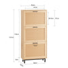 SoBuy FSR155-N Výklopný botník Úzký botník Komoda na boty Přírodní 60 x 127 x 24 cm