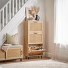 SoBuy FSR155-N Výklopný botník Úzký botník Komoda na boty Přírodní 60 x 127 x 24 cm